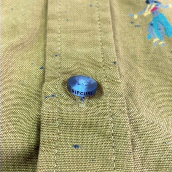 RIP CURL-HULA BREACH SHORT Hawaiian SLEEVE BUTTON UP SHIRT - Picture 9 of 10
